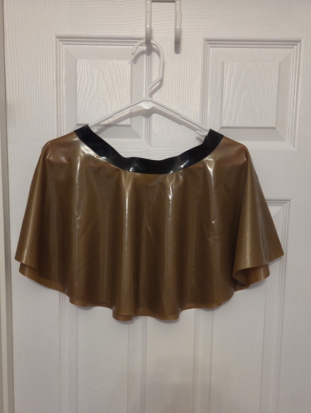 Latex Peter Domenie- Circle Skirt Gold And Black Size L